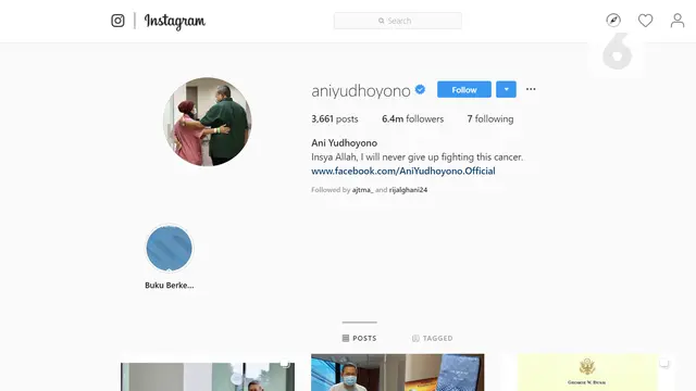 Instagram Ani Yudhoyono