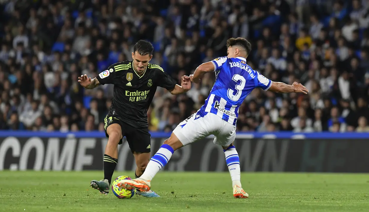 Sementara Sociedad kukuh di posisi empat dengan 61 poin. (AP Photo/Alvaro Barrientos)