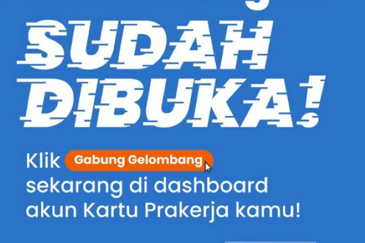Gelombang 58 Program Kartu Prakerja sudah dibuka (Foto:Instagram @prakerja.go.id)