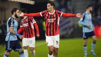 Gelandang AC Milan, Tijjani Reijnders, turut membawa timnya meraih kemenangan 3-2 atas&nbsp;Slovan Bratislava pada laga kelima league phase Liga Champions musim ini di&nbsp;Narodny Futbalovy Stadion,&nbsp;Bratislava, Rabu (27/11/2024) dini hari WIB. (AP&nbsp;Photo/Petr David Josek)