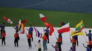 Hal serupa pernah terjadi saat upacara pembukaan SEA Games 2017 di Malaysia. (Bola.com/Abdul Aziz)