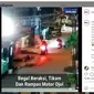 Tangkapan layar video berisikan seorang driver ojek online di Kota Medan, Sumatera Utara (Sumut), ditikam hingga sepeda motor dirampas begal viral di media sosial Instagram