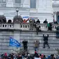 Gedung Capitol Hill AS diserbu massa pendukung Donald Trump. (Jose Luis Magana/AP)