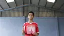 Kini Ibrahim Zikri menjadi calon penerus pengibar merah putih di stadion kebanggaan Manchester United, Old Trafford. (Bola.com/Vitalis Yogi Trisna)