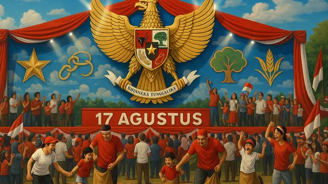 10 Dekorasi Panggung 17 Agustus/Ilustrasi gambar AI