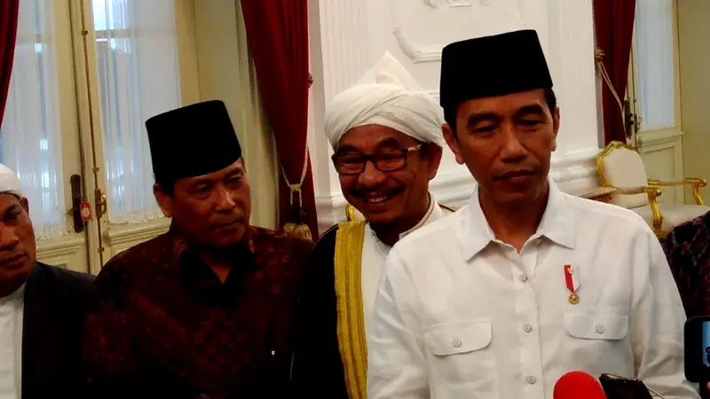 Presiden Jokowi di Istana Merdeka