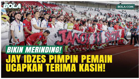 Jay Idzes Pimpin Timnas Indonesia Ucapkan Terima Kasih ke Ultras Garuda, Momen Bikin Merinding!