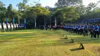 Perhelatan Kejuaraan Panahan Katga 95 Archery 2026, di Lapangan Panahan Arjuna Koopsudnas, Halim Perdanakusuma, Jakarta Timur, Jumat (24/4/2026). (Bola.com/Yus Mei Sawitri)