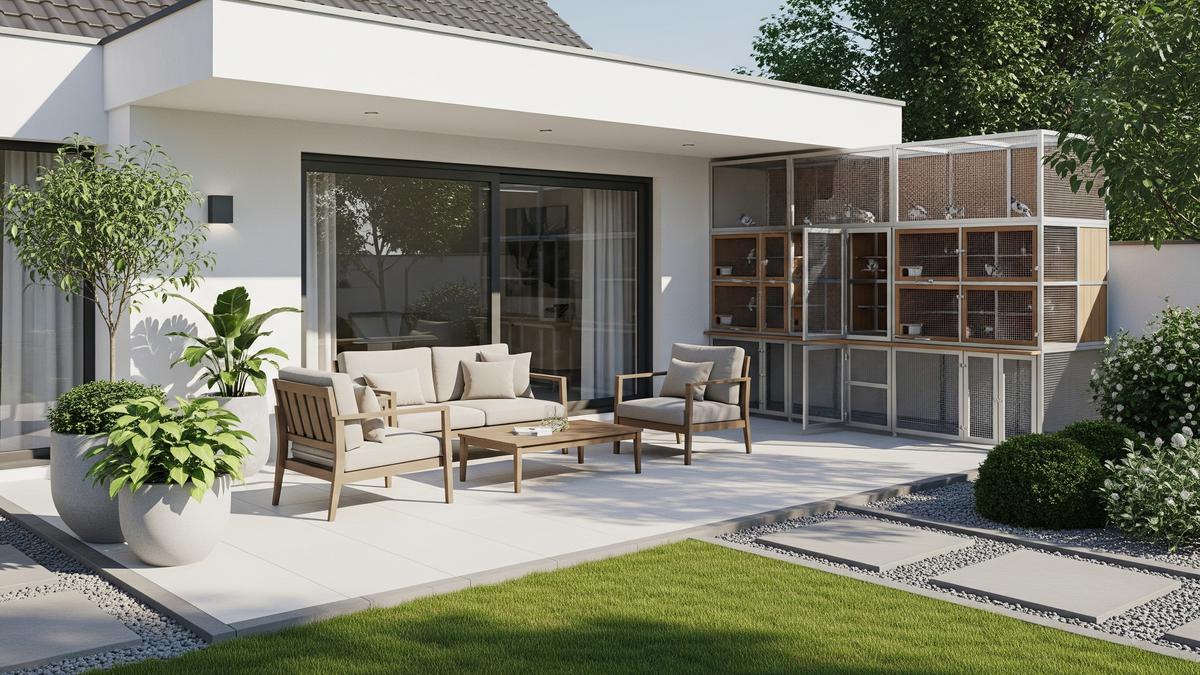 10 Desain Halaman Rumah Ada Kandang Burung Dara, Estetik dan Fungsional di Hunian Modern