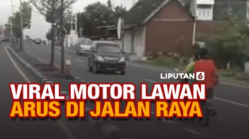 VIDEO: Viral, Pemotor Perempuan Berboncengan Melawan Arus di Jalan Raya