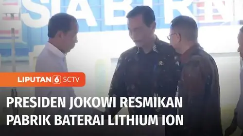 VIDEO: Presiden Jokowi Resmikan Pabrik Anoda Baterai Lithium Ion di Kabupaten Kendal