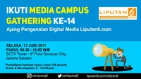 Ikuti Media Campus Gathering ke-14 Liputan6.com