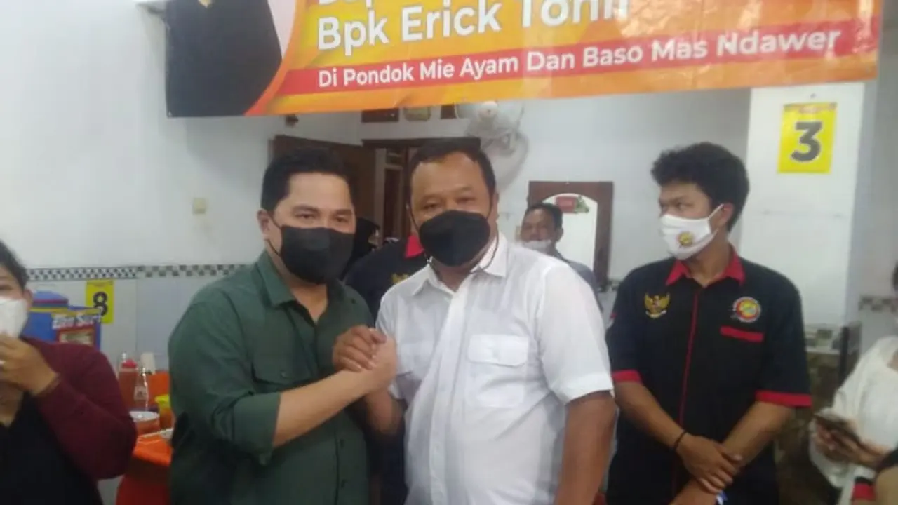 Saat Tukang Bakso Tantang Menteri Erick Thohir soal Kemudahan Akses KUR