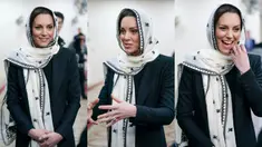 Kate Middleton mengenakan kerudung saat kunjungannya ke Hayes Muslim Centre di London pada Kamis, 9 Maret 2023. Kate Middleton menyesuaikan penampilannya saat mengunjungi muslim centre ini. Ia mengenakan dress panjang warna hitam, dengan blazer dress warna senada.&nbsp;(Arthur Edwards/Pool Photo via AP)