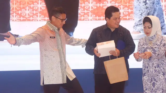 Menteri Pariwisata dan Ekonomi Kreatif Sandiaga Uno dan Menteri BUMN Erick Thohir menghadiri Rakernas IWAPI dibarengi dengan pertemuan ASEAN Women Entrepreneurs Network (AWEN).