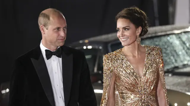 Kate Middleton Tampil Glamor di Premier Film James Bond Terbaru