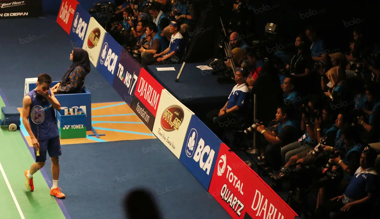 Indonesia Open 2016 adalah gelar terakhir bagi Lee Chong Wei di Indonesia sebelum pensiun usai Olympiade Rio de Jeneiro 2016. (Bola.com/Nicklas Hanoatubun)