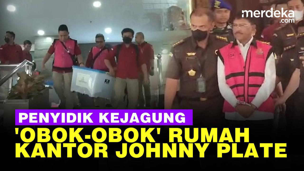VIDEO: Kejagung Geledah Kantor Sampai Rumah Dinas Johnny Plate Digeledah