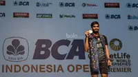 Tunggal putra India, Kidambi Srikanth, berhasil meraih gelar juara BCA Indonesia Open di JCC, Jakarta, Minggu (18/6/2017). (Bola.com/Vitalis Yogi Trisna) 