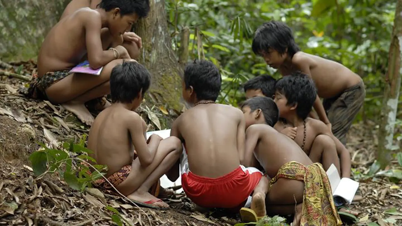 Kiat Petugas Agar Anak Rimba Mau Divaksin Polio 