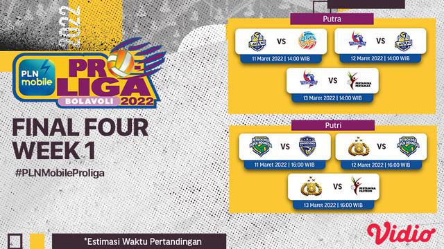 Link Live Streaming Pertandingan PLN Mobile Proliga 2022 Final Four di Vidio Pekan Ini