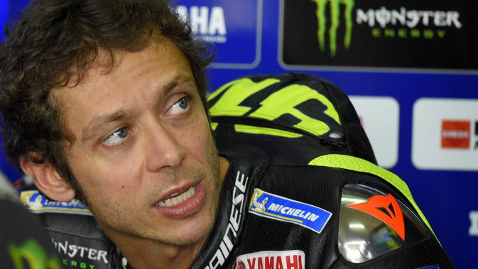 Pembalap Monster Energy Yamaha, Valentino Rossi. (AFP/Jose Jordan)