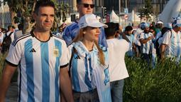 Kekecewaan tersebut lantaran Messi cs dikalahkan 1-2 oleh Arab Saudi. (Bola.com/Ade Yusuf Satria)