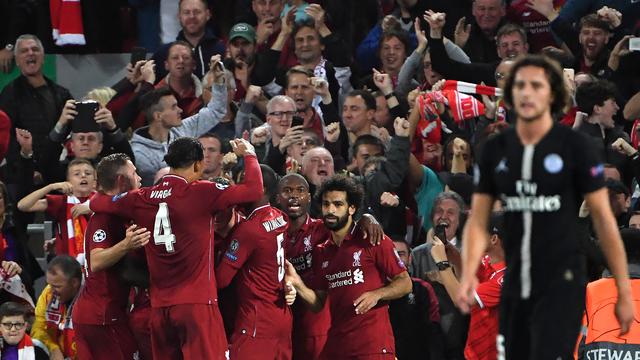 Main di Kandang Sendiri, Liverpool Bungkam PSG 3-2