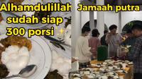Viral antrean makan sahur di masjid kampus UGM. (Dok: TikTok Masjid Kampus UGM)