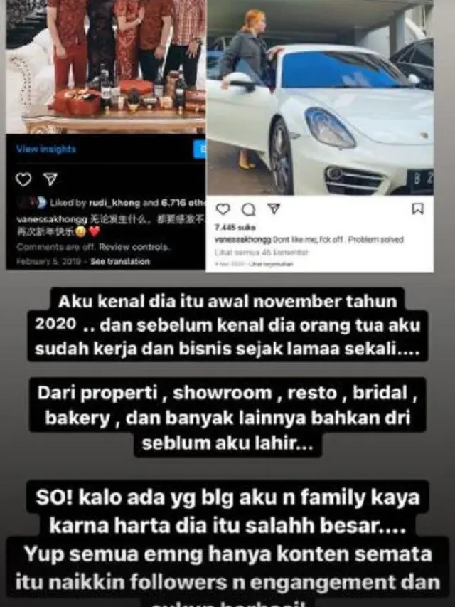 Vanessa Khong, kekasih Indra Kenz (Foto: Instagram/@vanessakhongg)