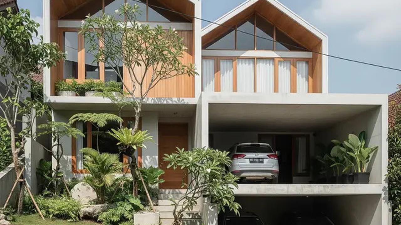 9 Model Rumah Atap Pelana Minimalis dengan Carport Baja Ringan, Makin Diminati