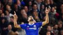 Diego Costa - Striker Spanyol ini menjadi pilihan utama Mourinho di lini depan Chelsea pada periode 2014-2015. Di musim tersebut Diego Costa mencetak 21 gol  dan mempersembahkan gelar juara Premier League (2014/2015). (EPA/Andy Rain)