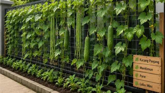 Contoh Pagar untuk Taman Sayur