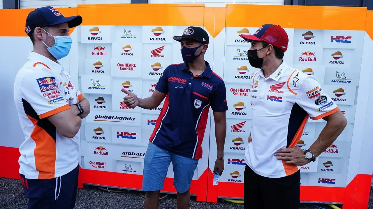 Mario Suryo Aji, Pol Espargaro, Marc Marquez