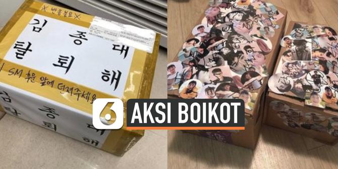 VIDEO: Marah, Fans Kirim Merchandise Chen ke SM Entertainment