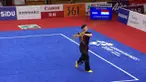 Atlet Wushu Putra Indonesia, Hulaefi Achmad menyumbangkan medali perunggu di nomor Daoshu dan Gunshu