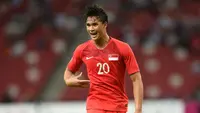 Striker Timnas Singapura, Ikhsan Fandi. (AFP/Roslan Rahman)