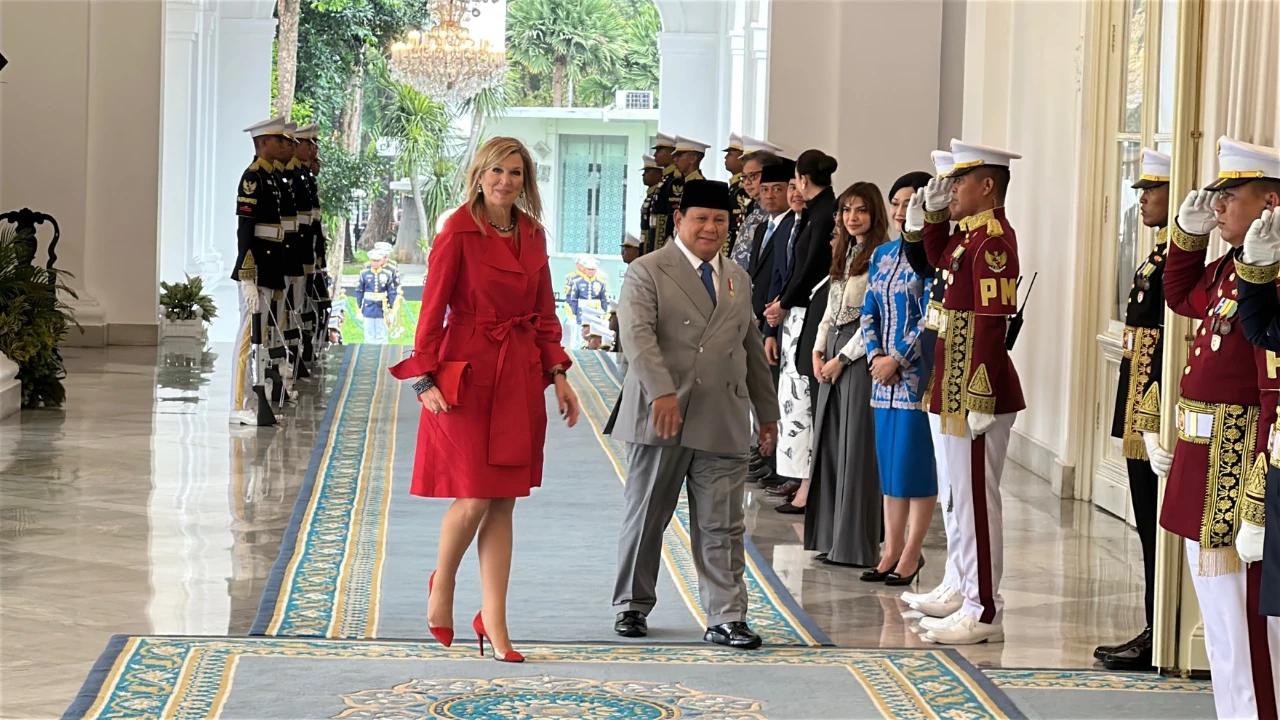 Prabowo Terima Kunjungan Ratu Maxima dari Kerajaan Belanda di Istana