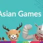 Tiga binatang maskot Asian Games. (Inasgoc)