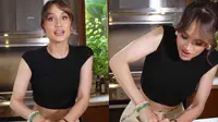 8 Potret Dapur Rumah Cinta Laura, Gayanya saat 'Ngulek' Sambal Curi Perhatian