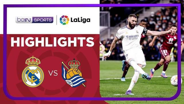 Berita video highlights laga pekan ke-27 Liga Spanyol (LaLiga) 2021/2022, Real Madrid vs Real Sociedad, yang berakhir dengan skor 4-1, Minggu (6/3/2022) dinihari WIB.
