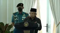 Wakil Presiden (Wapres) Ma’ruf Amin dalam dalam Pembukaan Gerakan HIPMI Syariahpreneur Indonesia, Selasa (29/3/2022).