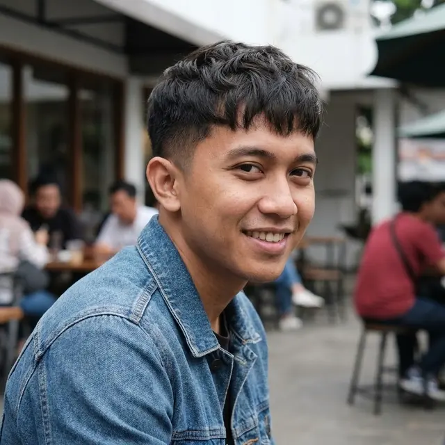 Model Rambut Pria Poni Depan Pendek