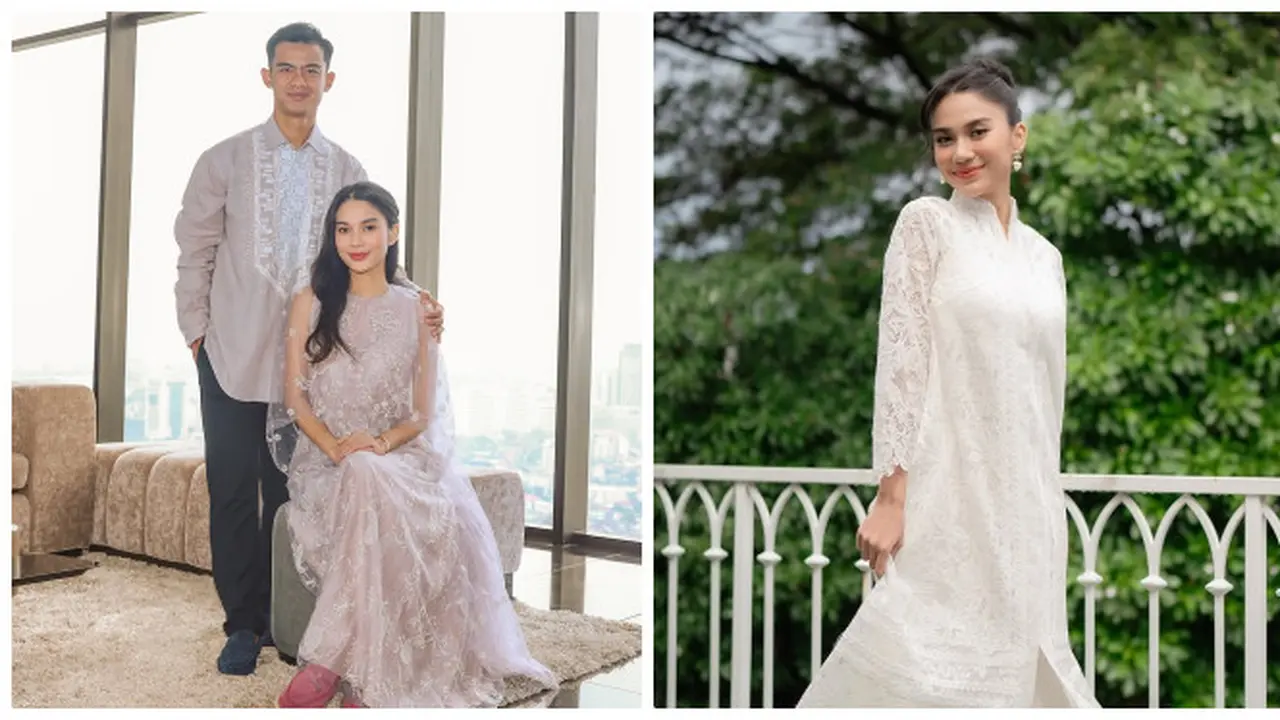 6 Potret Busana Lebaran Azizah Salsha, Baju Couple Bareng Pratama Arhan Curi Perhatian
