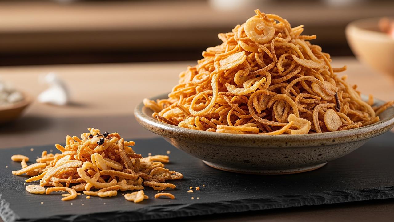 Menggoreng Irisan Bawang Merah