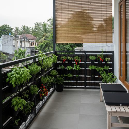 9 Desain Teras Minimalis dengan Kebun Sayur Vertikal, Maksimalkan Lahan Sempit