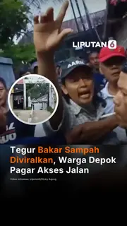 Tegur Bakar Sampah Diviralkan, Warga Depok Pagar Akses Jalan