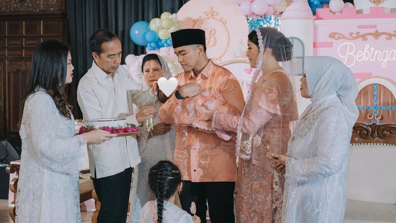 Potret Aqiqah Bebingah Sekaligus Ulang Tahun Kaesang Pangarep