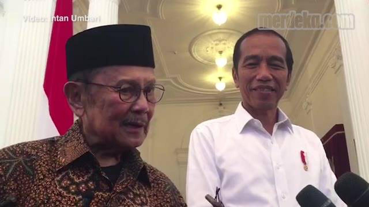 VIDEO: BJ Habibie Bertemu Jokowi di Istana Merdeka