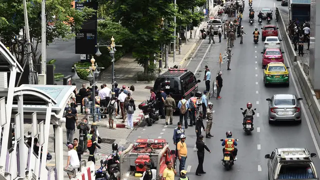 Begini Suasana Usai Ledakan Bom di Bangkok
